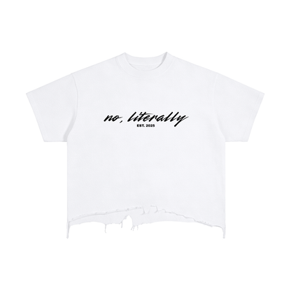 No, Literally Ascended Angel Distressed T-Shirt