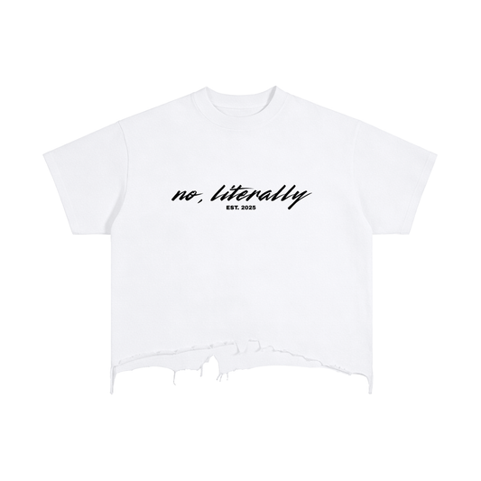 No, Literally Ascended Angel Distressed T-Shirt