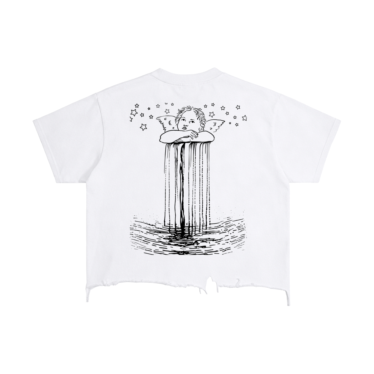 No, Literally Ascended Angel Distressed T-Shirt