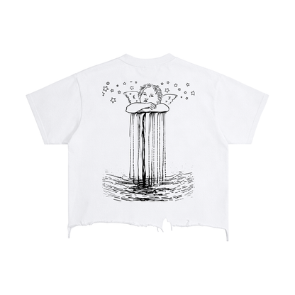 No, Literally Ascended Angel Distressed T-Shirt